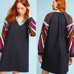 NWT Anthro Chantik Beaded Embroidered Fringe Dress
